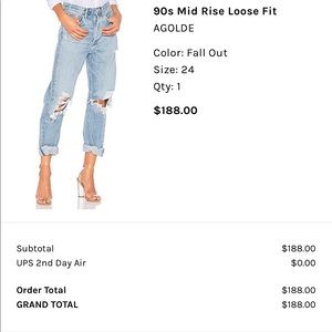 AGOLDE 90s boyfriend jeans